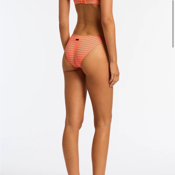 Triangl Swimwear Orange MAIA - GARA TEXTURED SCOOP BIKINI SET - Picture 2 of 5